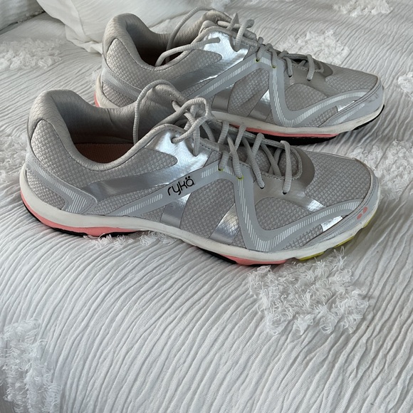 Ryka Shoes - Ryka Silver and Pink Athletic Shoes